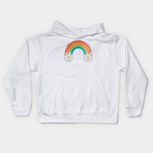 Rainbow Flower Kids Hoodie